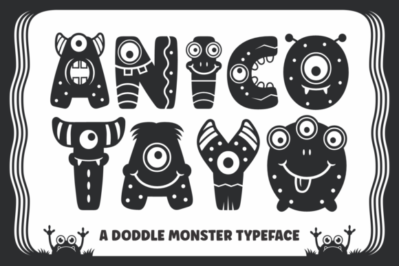 Anico Tayo: A Playful Monster Font for Creative Projects