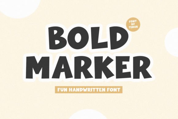 Bold Marker: The Handwritten Display Font for Authentic Design