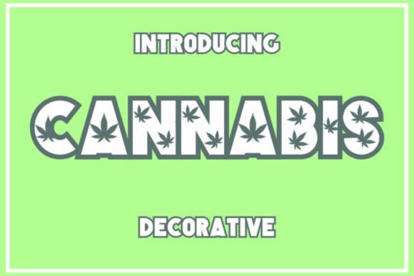 Cannabis: A Creative Font for Bold Visual Statements