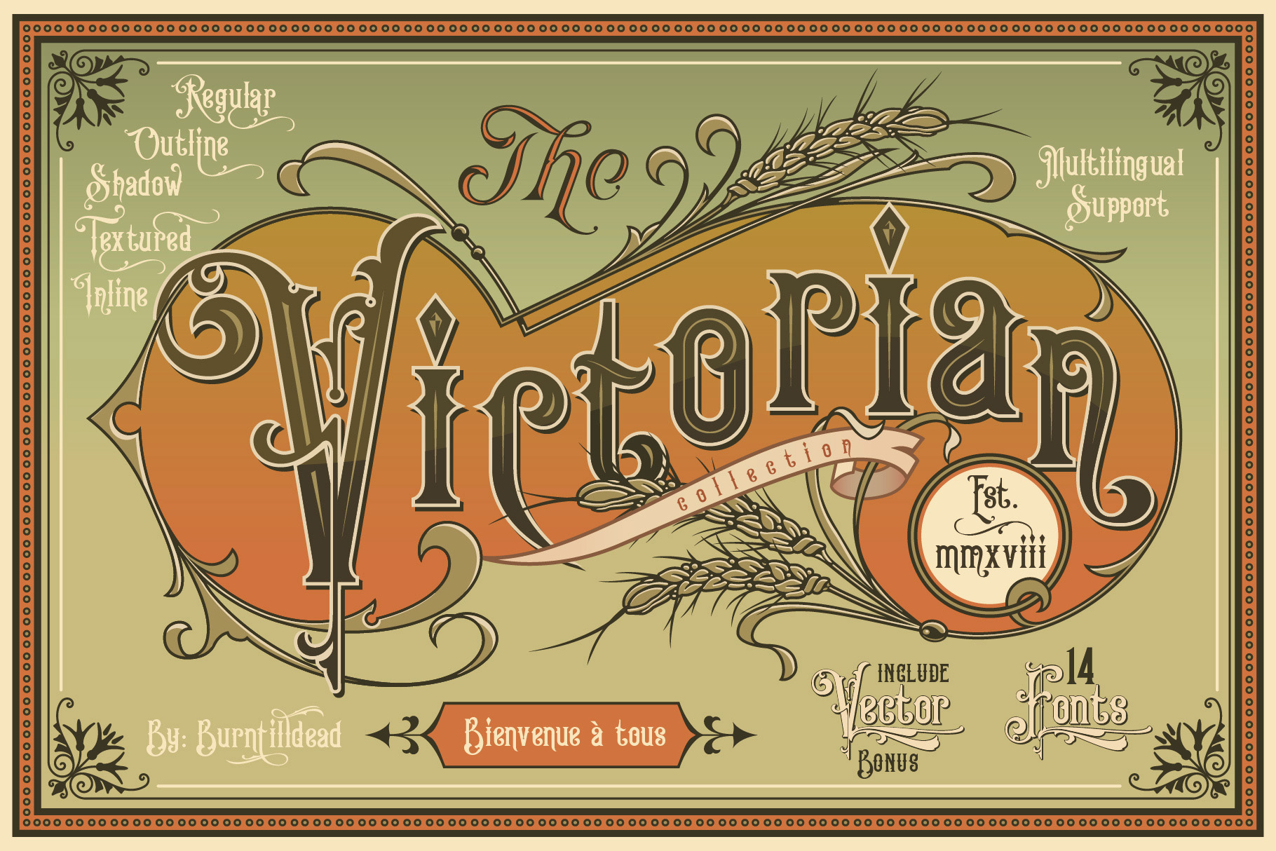 King Edward & Queen Victoria: A Victorian Font Collection for Timeless Design