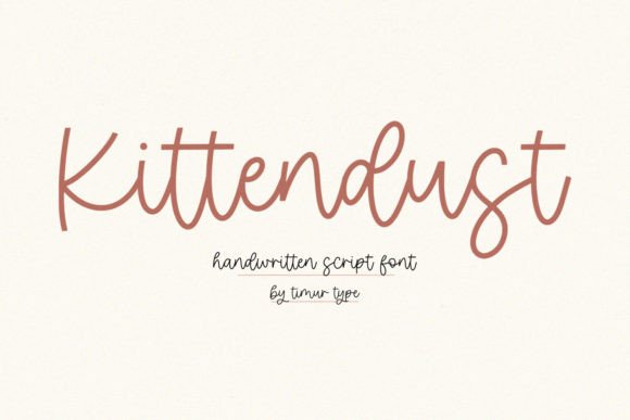 Kittendust: A Handwritten Font with Timeless Elegance