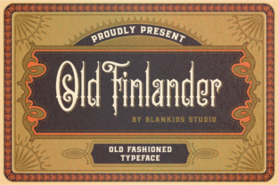 Old Finlander: A Victorian Display Font for Distinctive Projects
