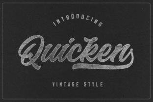 Quicken: A Vintage Handwritten Font for Timeless Designs