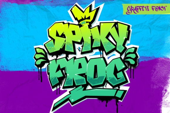Spiky Frog: A Display Font with a Wild, Artistic Edge