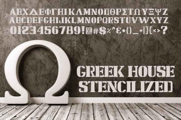 Stencilized: The Ultimate Greek Lettering Font for Collegiate Design