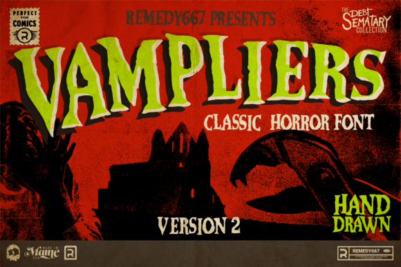 Vampliers: A Typeface Forged in the Glow of a Drive-In Marquee
